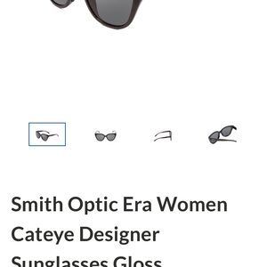 Smith Optics Black Cat Eye Sunglasses Glossy Finish